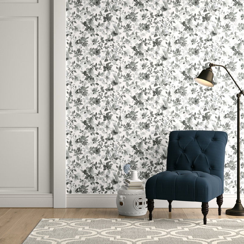 Charlton Home® Cao Floral Peel and Stick Wallpaper Roll & Reviews Wayfair
